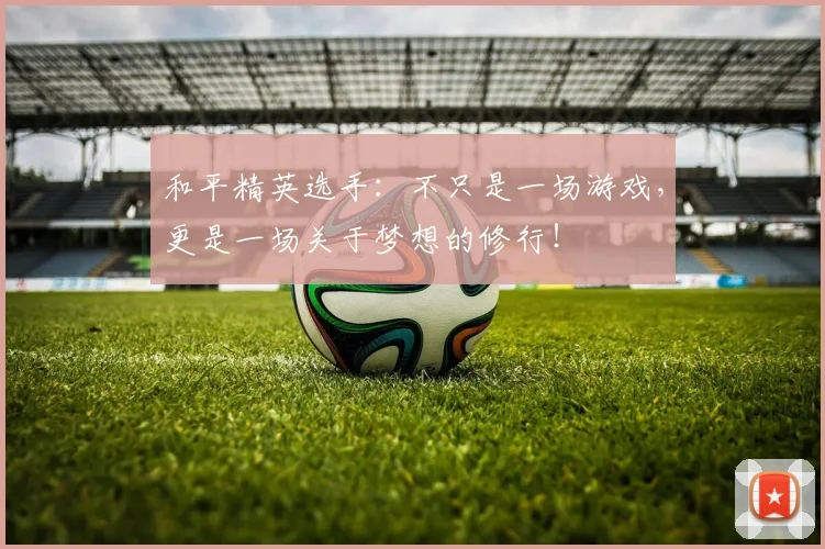 和平精英选手：不只是一场游戏，更是一场关于梦想的修行！